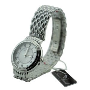 New Lucien Piccard Women Fantasia Analog Watch Silver-Tone Stainless Steel